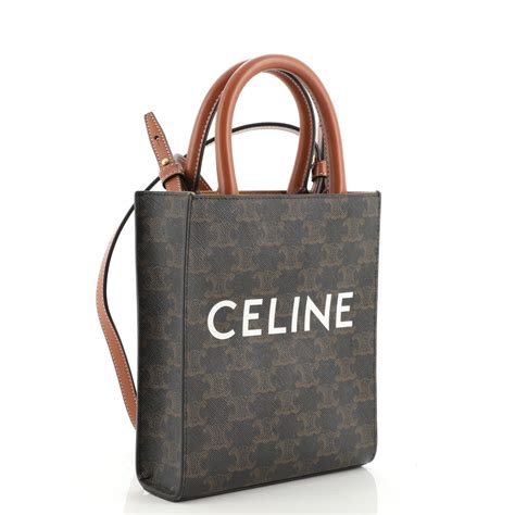 celine vertical|CELINE MINI VERTICAL CABAS TOTE .